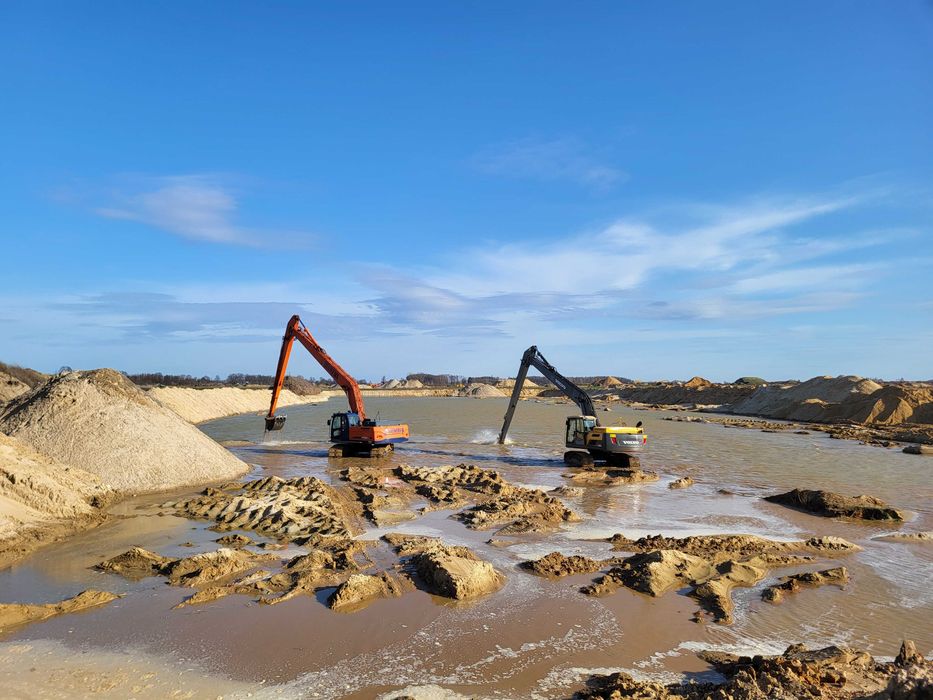 Usługi koparką kołową, gąsienicową