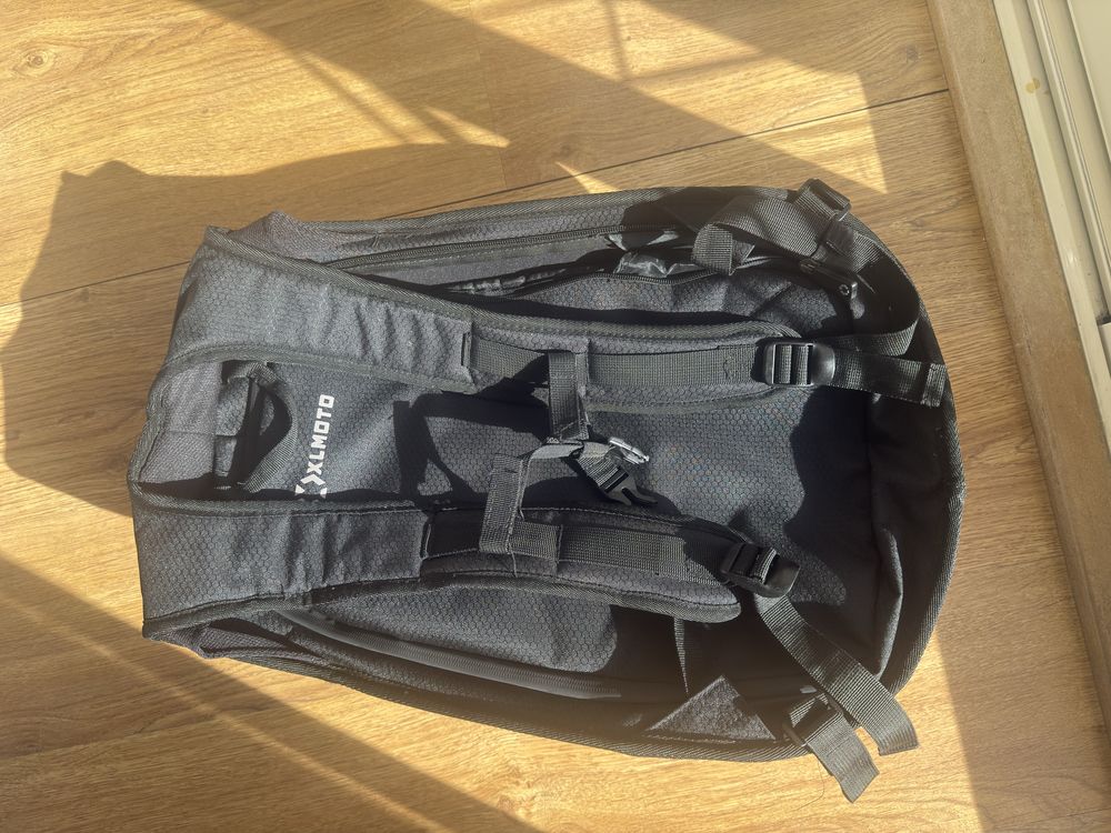 Mochila XL Moto preto e cinza