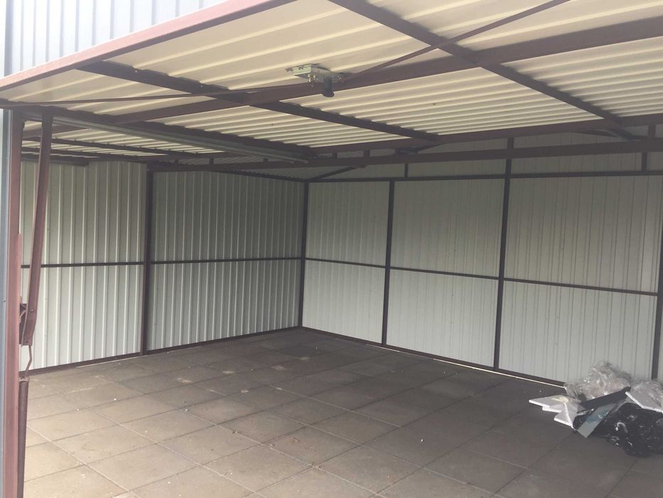 garaz blaszany 7x6 dwuspad okazja garaz blaszak bramy 6x6 profil