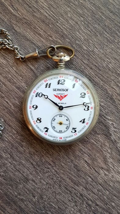 Годинник кишеньковий Молнія Часы Молния SERKISOF. Фестивальные. СССР