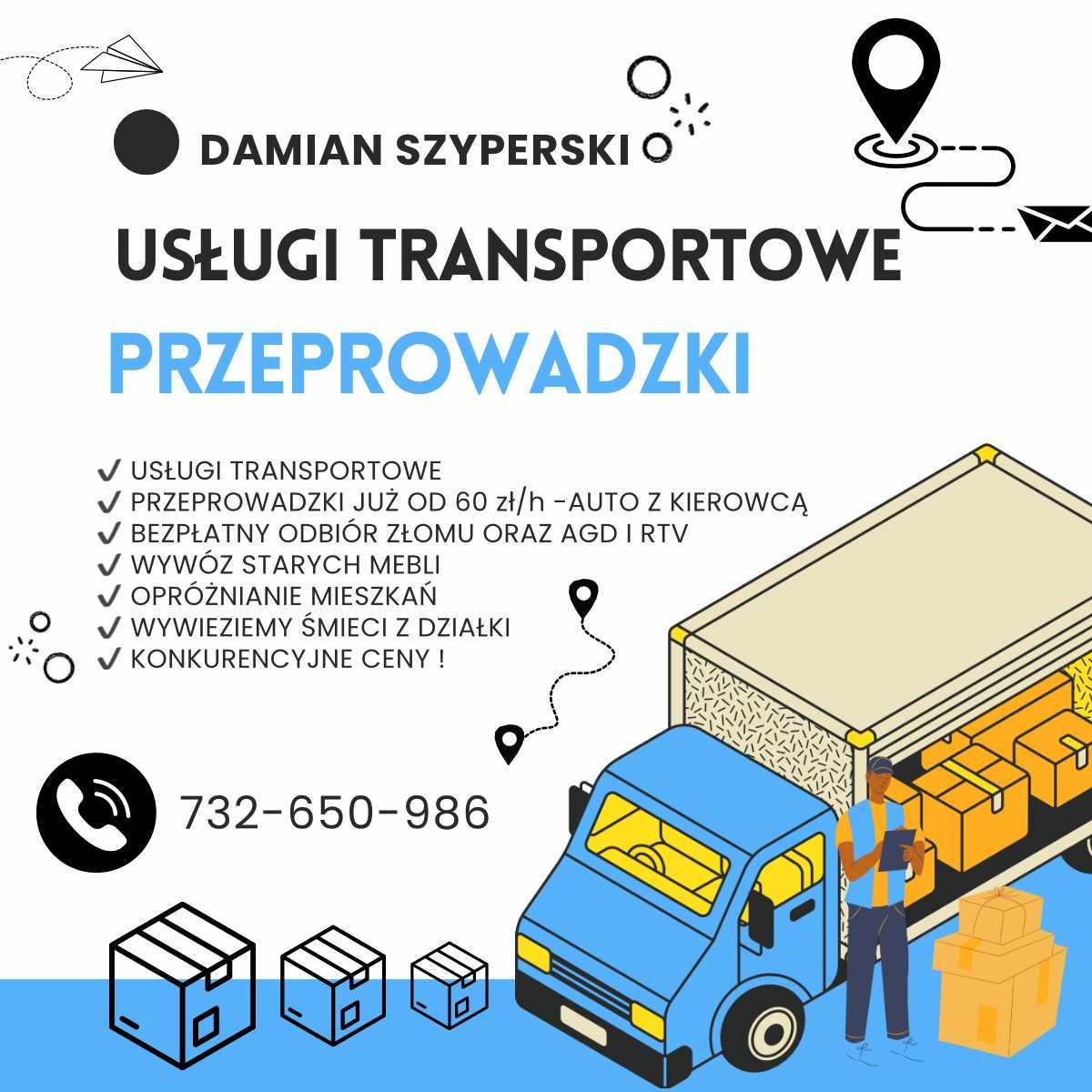 Transport, Przeprowadzki ,Opróżnianie Mieszkań, wywóz mebli, złomu.