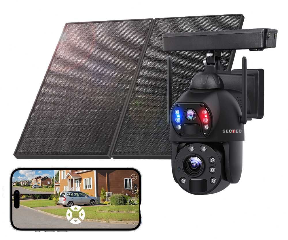 Вулична автономна камера Sectec ST-599-6M-4G-20W Black