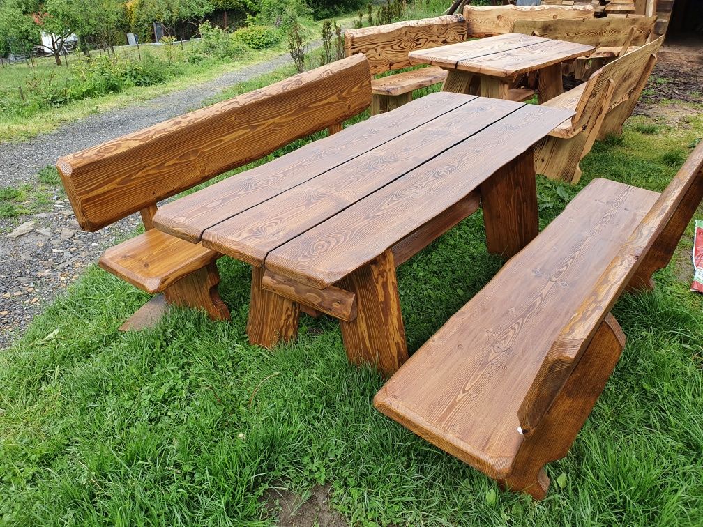 Meble ogrodowe masywne 5cm lakierobejca producent dostawa