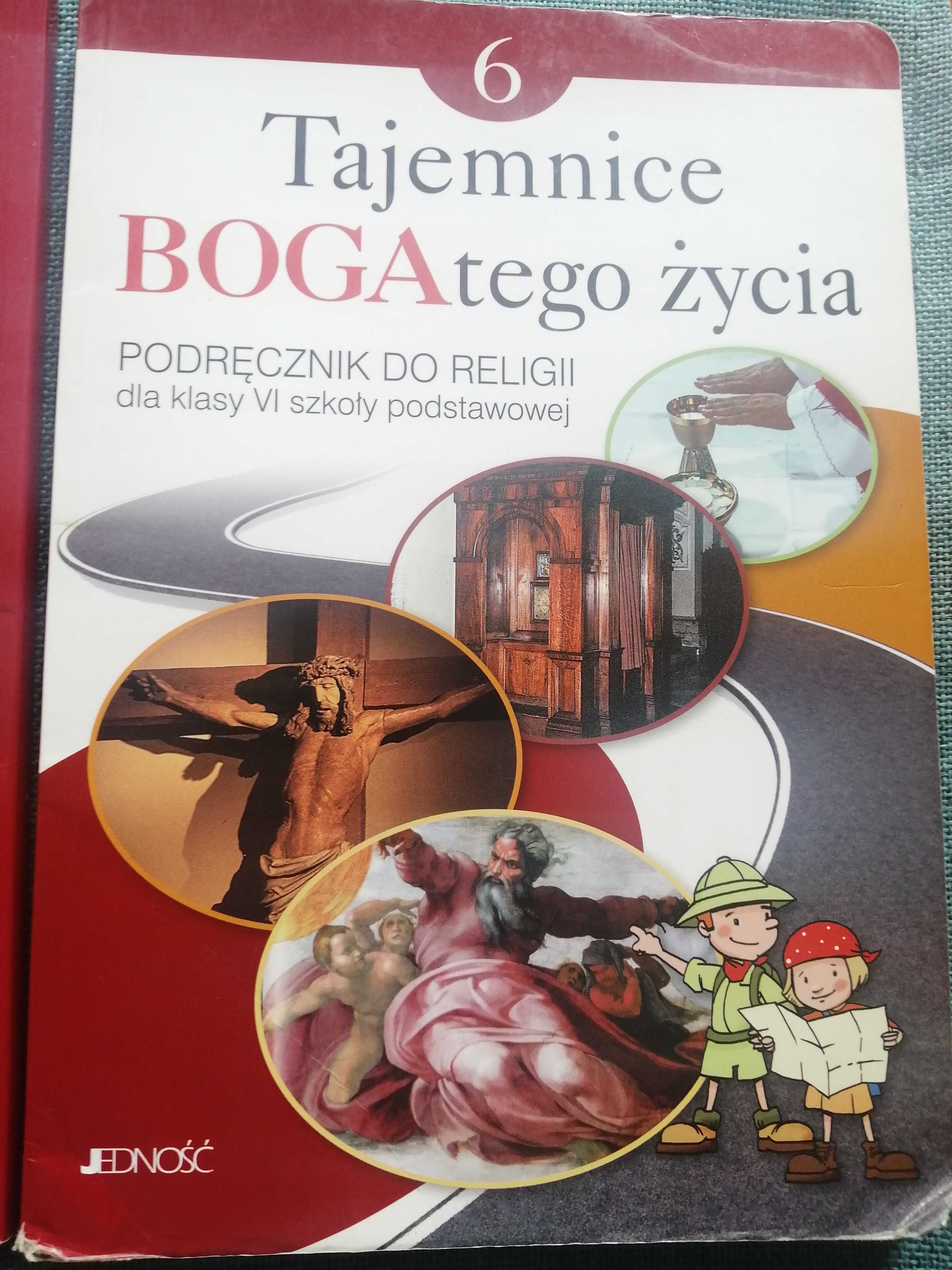 Podręcznik do religii kl. 6 "Tajemnice BOGAtego życia" + ćwiczenia