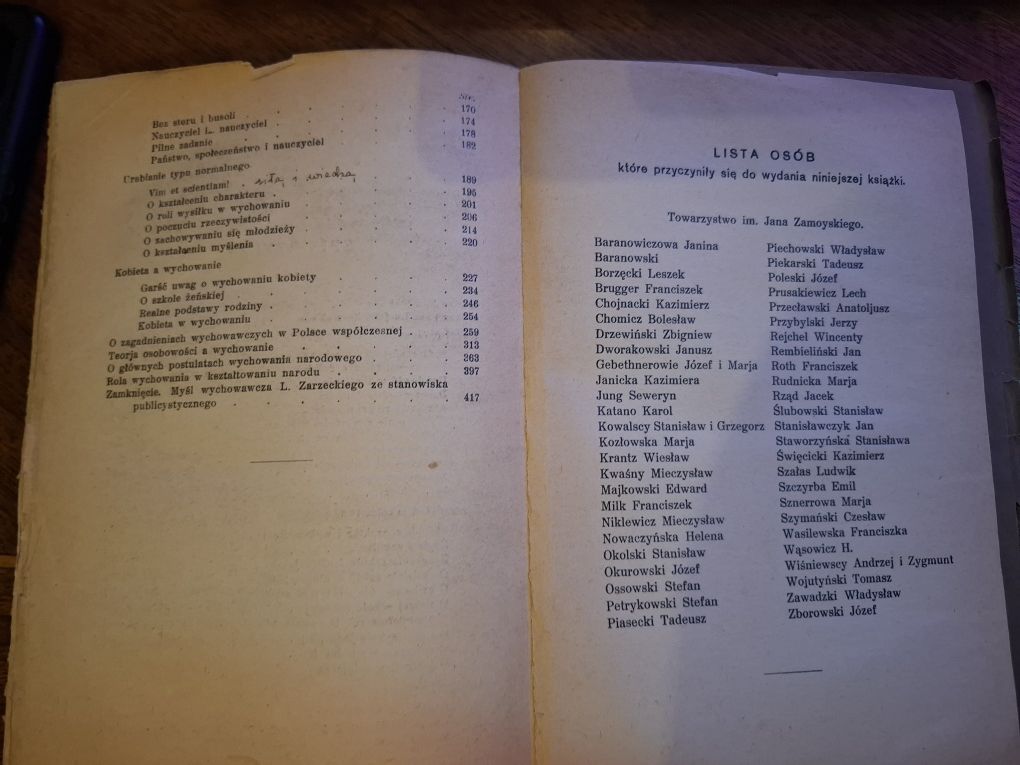 Lucjan Zarzecki - Wychowanie Narodowe. Studia i szkice 1926 Warszawa
