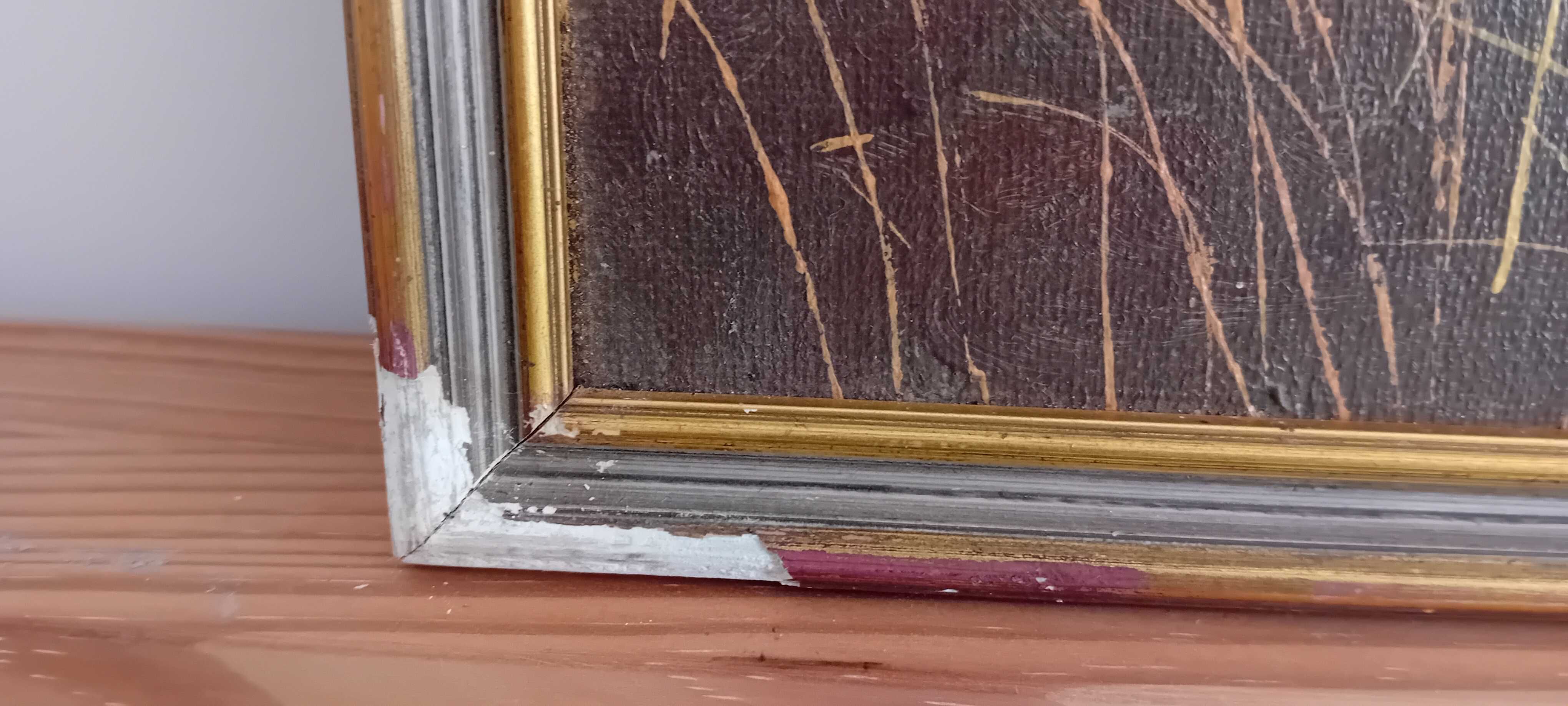 Quadro Vintage Pintura Original Assinada Kemp