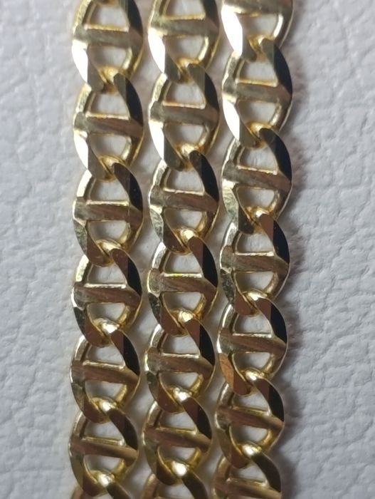Ładny złoty łańcuszek o splocie Gucci złoto próby 585° 14k