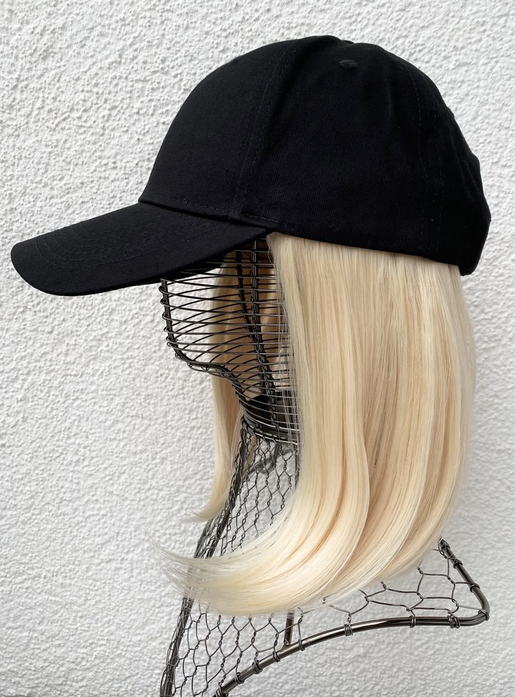 Włosy doczepiane, czapka z włosami, jasny blond ( 444 )