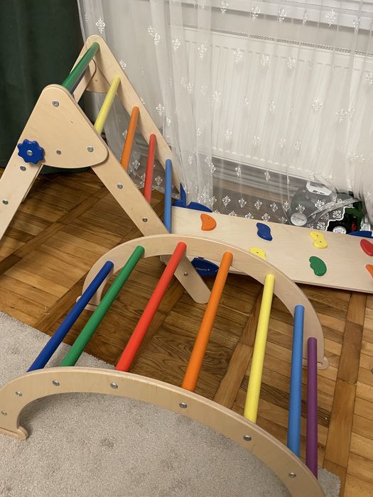 Спортивний комплекс монтессорі, трикутник піклера, арка, гірка