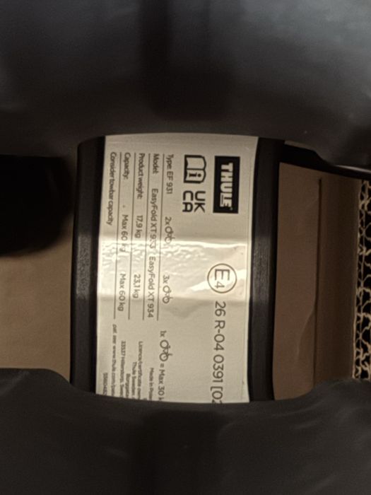 Bagażnik Thule EasyFold XT na 3 rowery