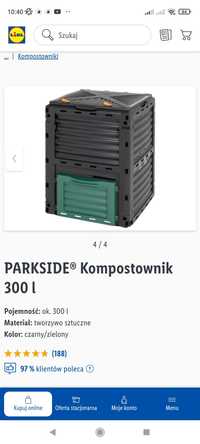 Kompostownik parkside 300l