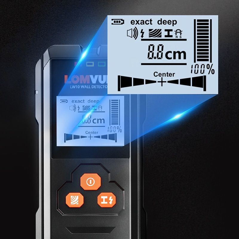 Detector de cablagem de metal multifuncional Lomvum Lw10 NOVO