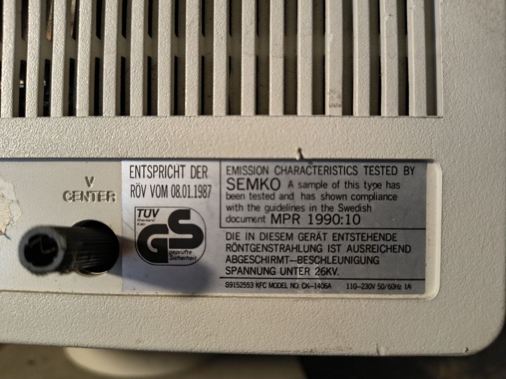 Retro monitor Semko 1987r