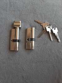 Zestaw dwoch zamków do drzwi ob wraz z kluczamy
