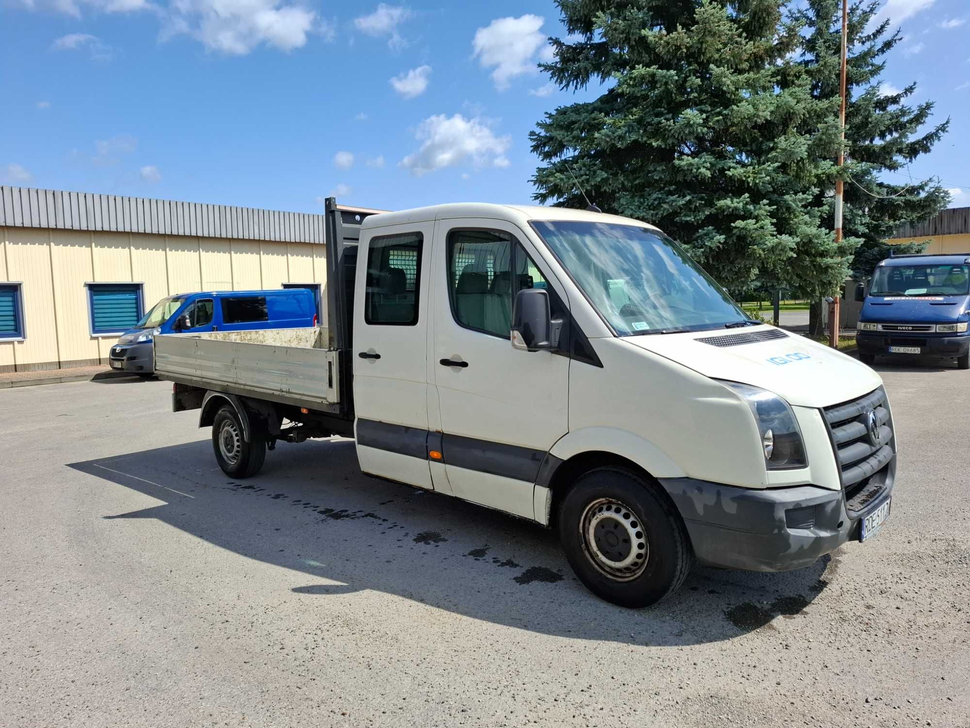 Volkswagen Crafter, Skrzynia, 6-osób, wersja Max, 2.5TDI 110KM,  FV23%