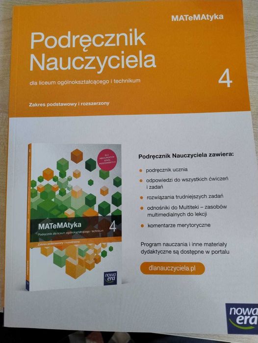 podręcznik nauczyciela Matematyka 4, nowa era. podstawa i rozszerzenie