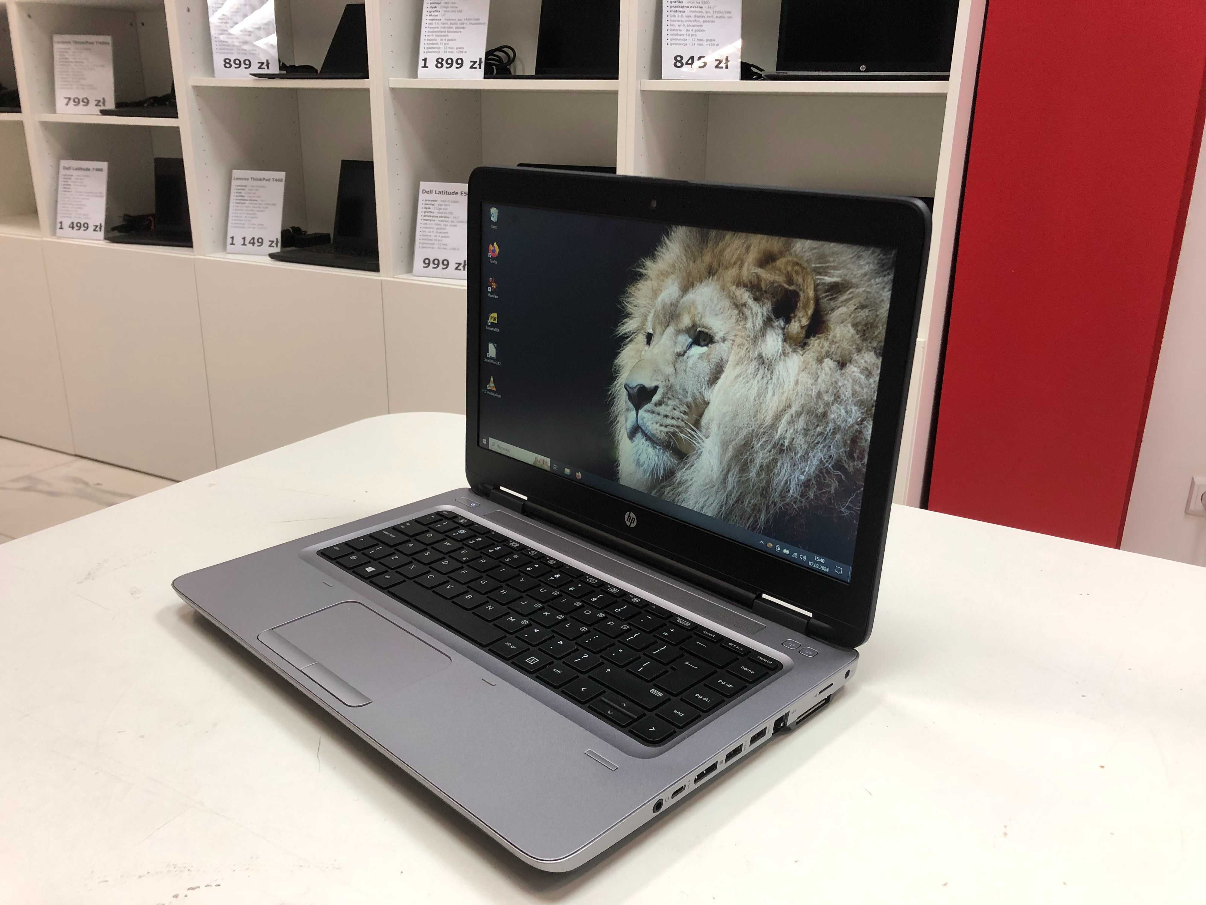 Biurowy i bardzo solidny HP ProBook 640 G2 i5 16GB 256SSD Klasa A
