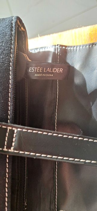 Сумка-тоут чорна замшева ЕSTEE LAUDER
