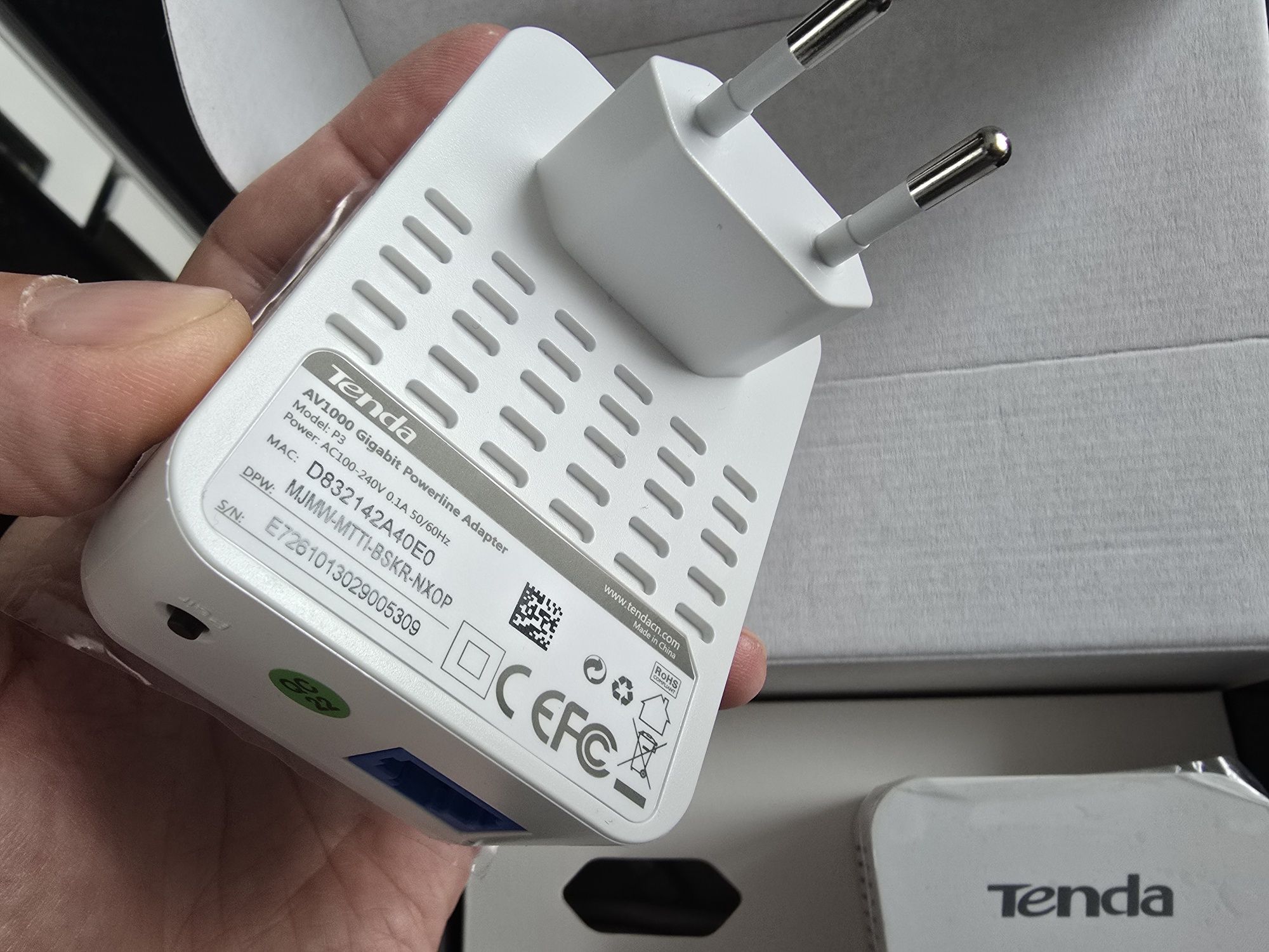TENDA AV1000 GIGABIT PH3 Internet przez prąd