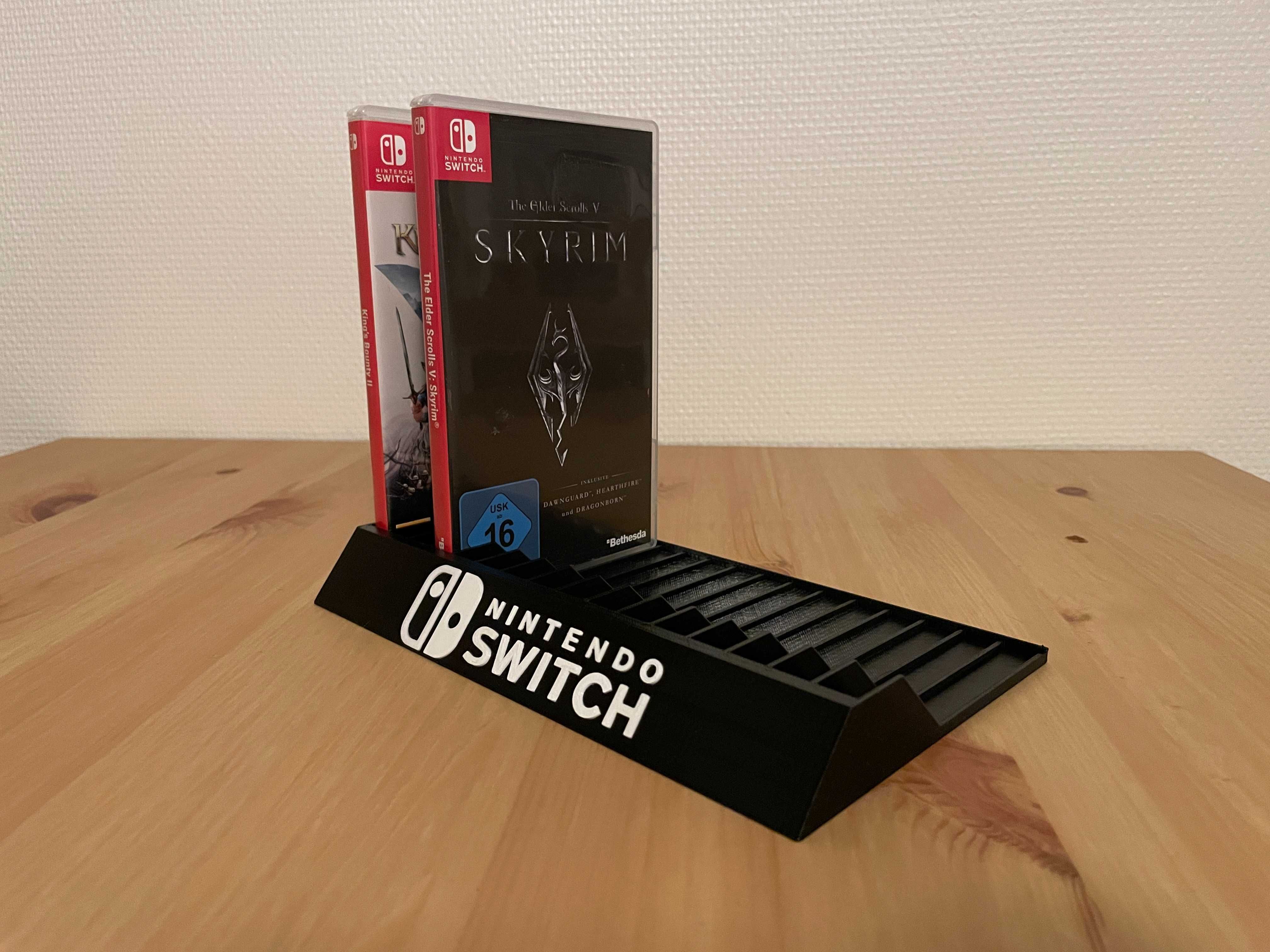 Stojak podstawka na 16 gier Nintendo Switch czarny