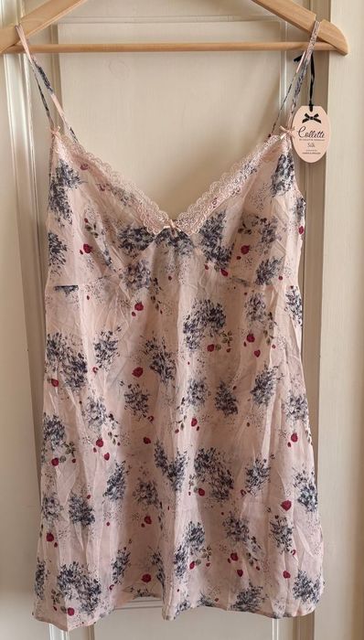 Шовкова комбінація нічна сорочка M&S s-m