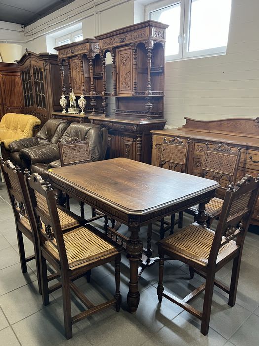 Stół eklektyczny z 6 krzesłami/Raty