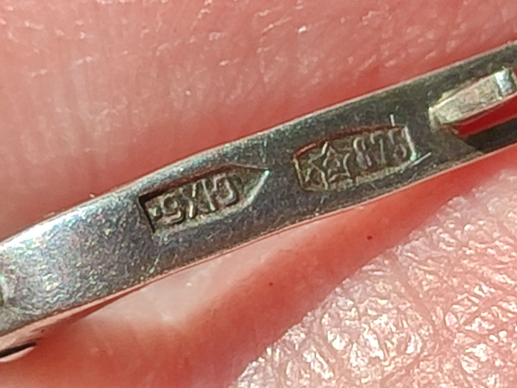 Серьги серебро звезда СССР