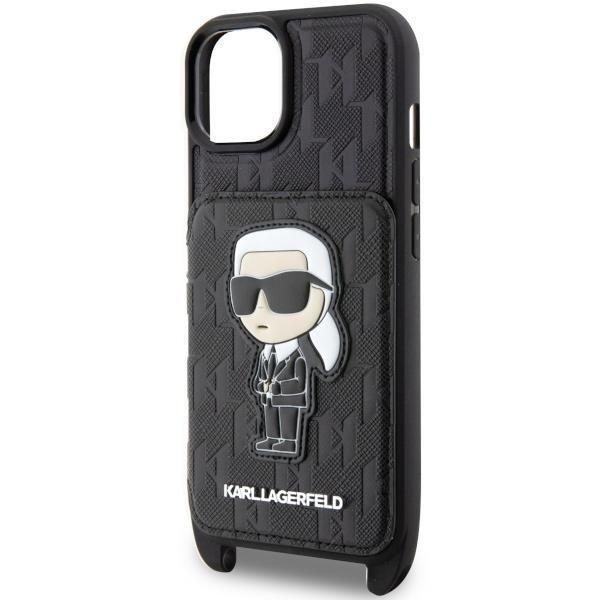 Etui Karl Lagerfeld Crossbody Saffiano Monogram Ikonik - iPhone 14