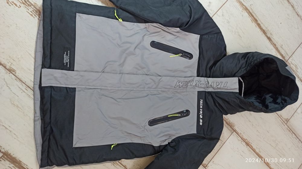 Zimowa ocieplana odblaskowa kurtka dla chłopca 158 Reserved