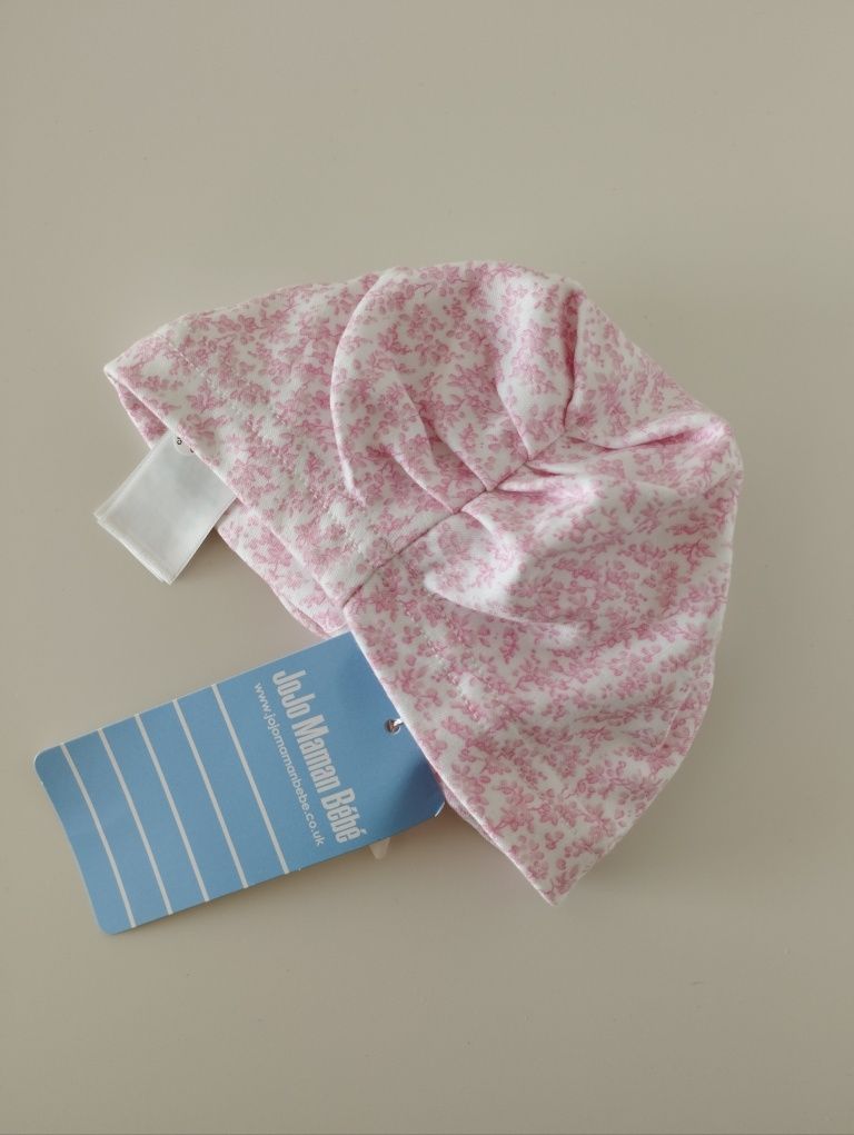 Czapka turban dla dziewczynki kwiatki wiosna kokarda Jojo Maman Bebe