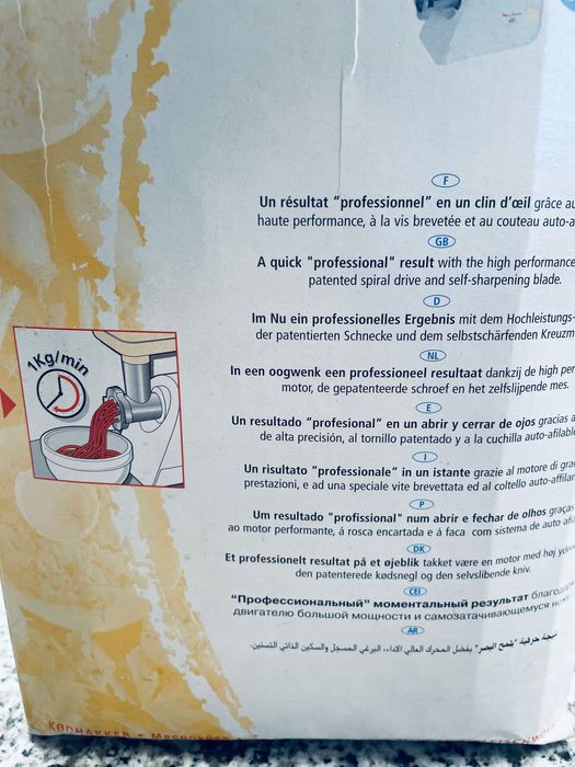 Maquina Moulinex para moer / picar carne crua e cozida