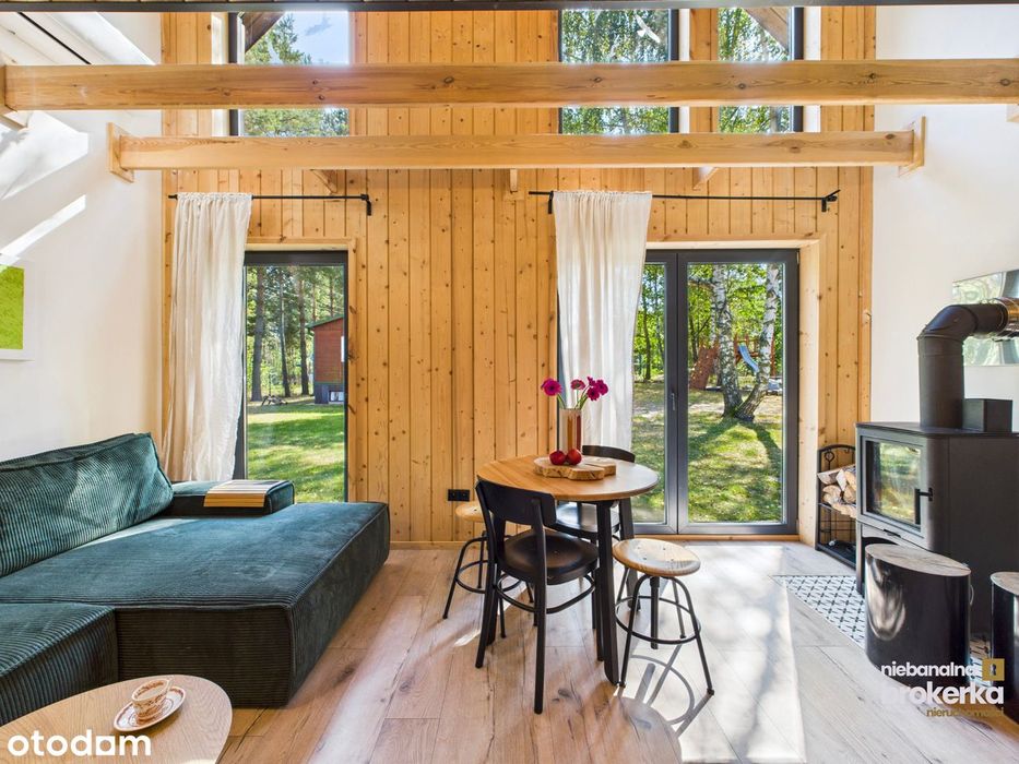 Oaza spokoju z 2 domami. Jacuzzi, tyrolka! Blisko W-wy.