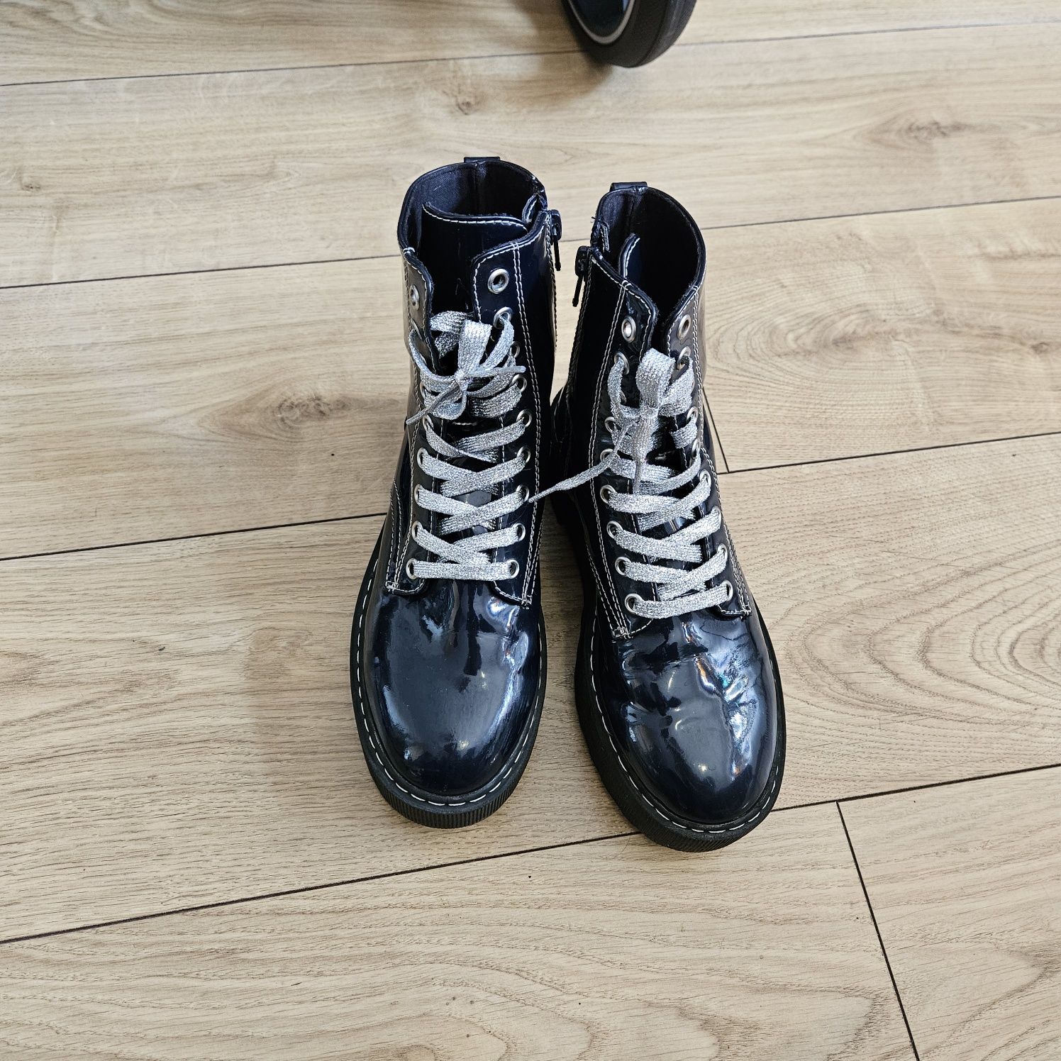 Buty h&M trapery glany 37 wysoka podeszwa