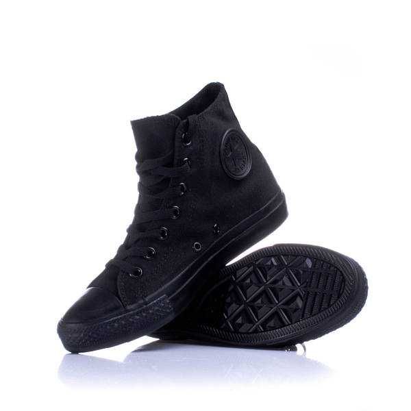 Кеди Converse All Star Black Monochrome (Чорні високі)