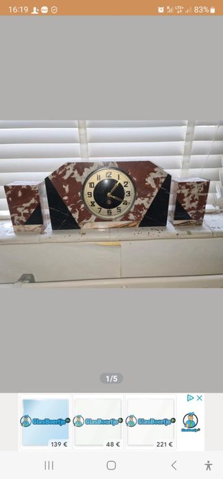 Zegarka kominkowy nakrecany