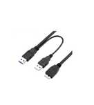 Y Кабель USB micro USB с доп. питанием для внешнего жесткого диска HDD