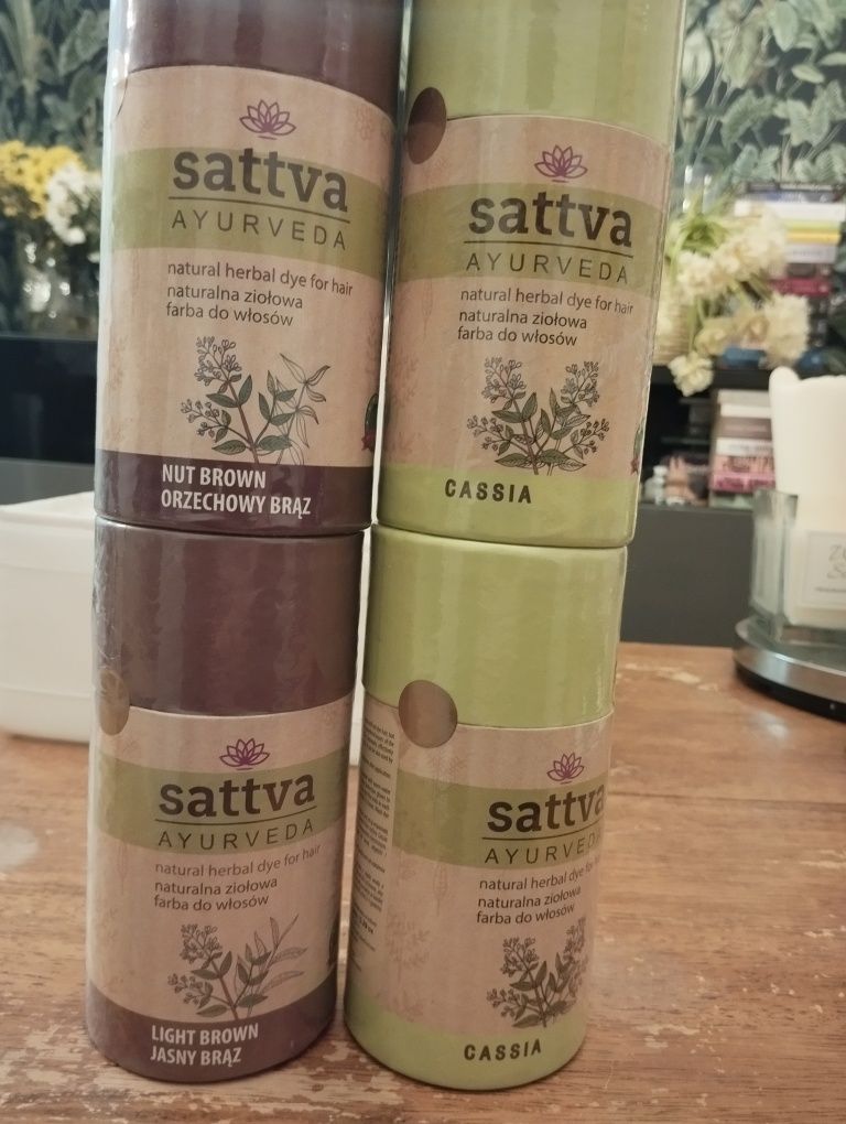 SATTVA AYURVEDA henna naturalna ziołowa farba do włosów