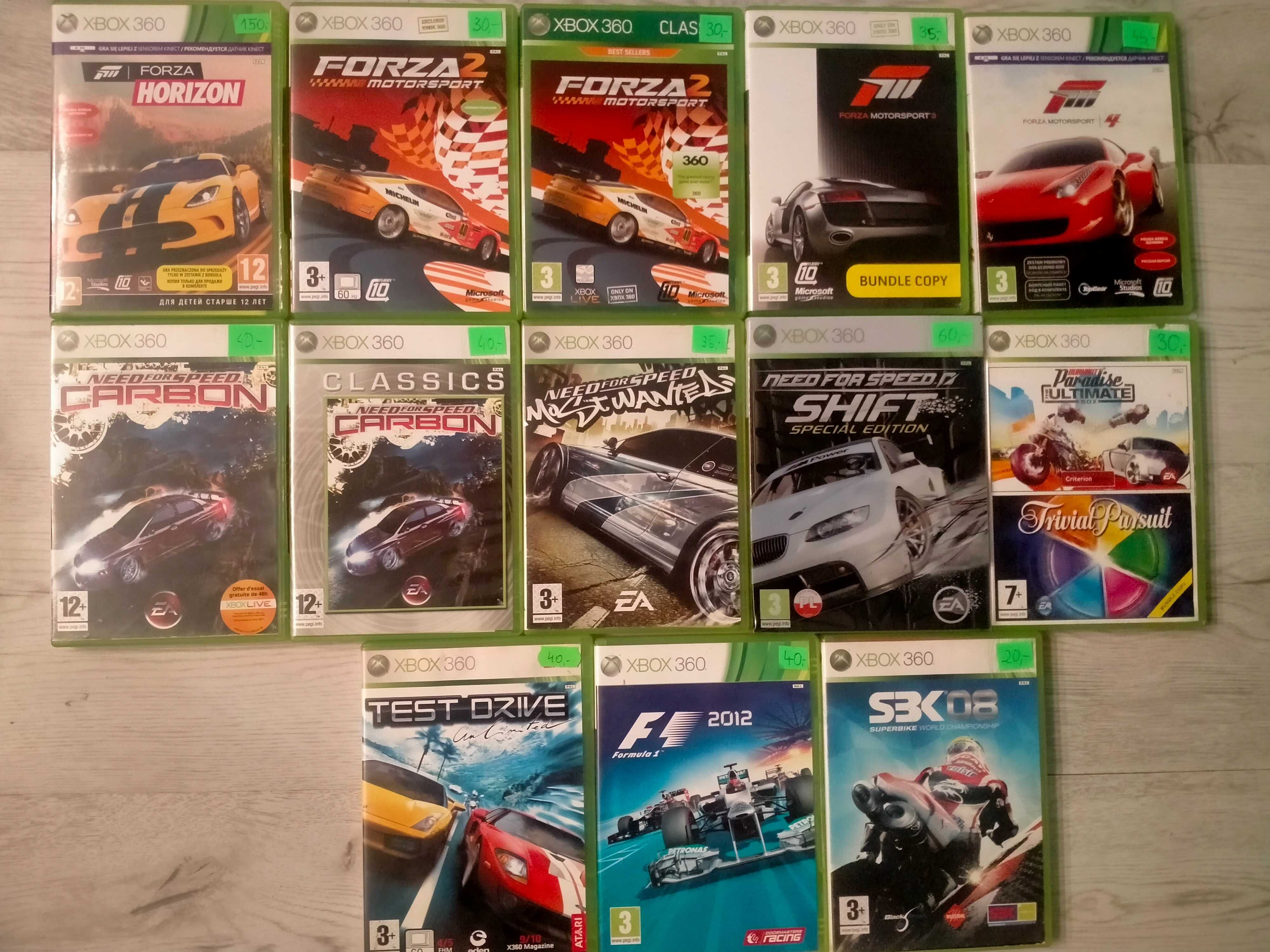 Gry Xbox 360 różne tytuy