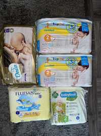 Памперси різних фірм Pampers Lupilu Dada BabyLove 2 розмір 3-6кг