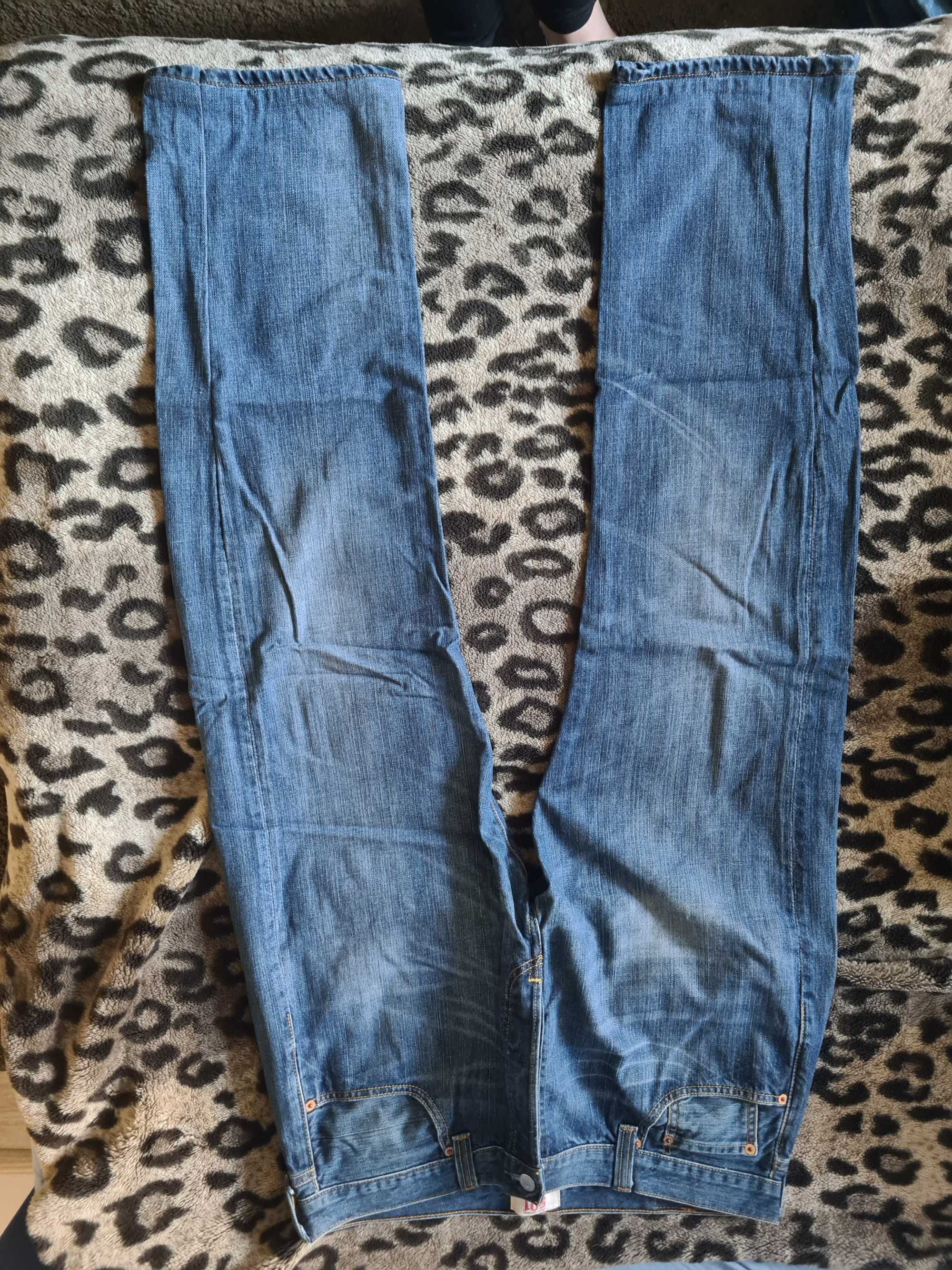 Granatowe Spodnie LEVIS 501 w 36 L 32