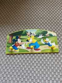 Drewniany wieszak do pokoju dziecięcego Mickey Donald Goofy