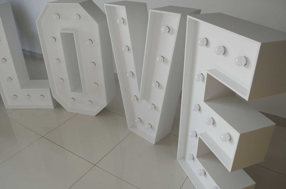 Napis led LOVE duży 80cm stan IDEALNY