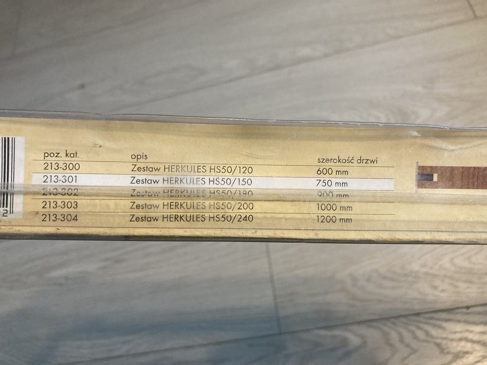 Zestaw do drzwi przesuwnych Herkules 2 HS50/150 150cm