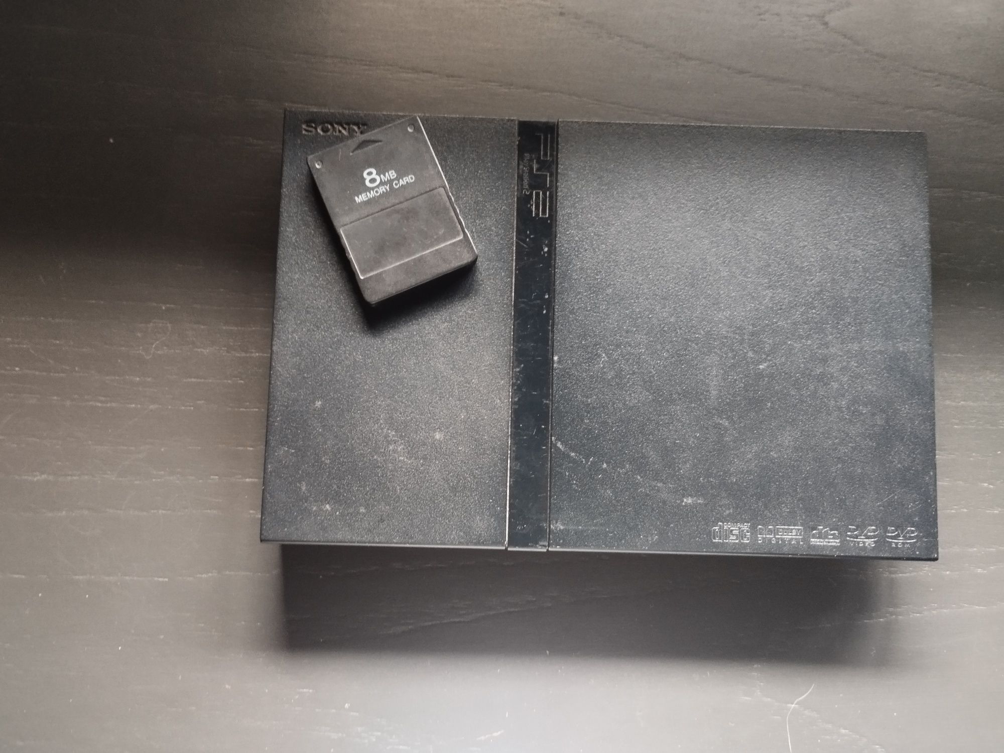 PS2 usada + comando e  memory card