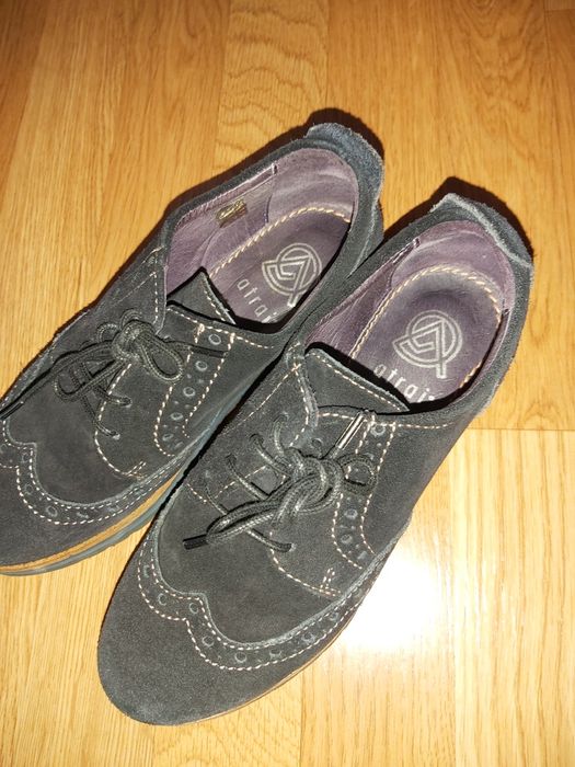 Sapatos camurça azul marinho