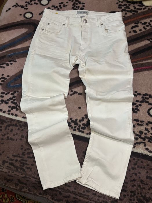 slim fit штаны белые