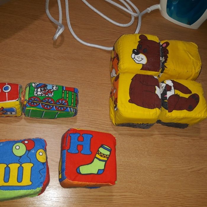 3 набора мягких кубиков+подарки)