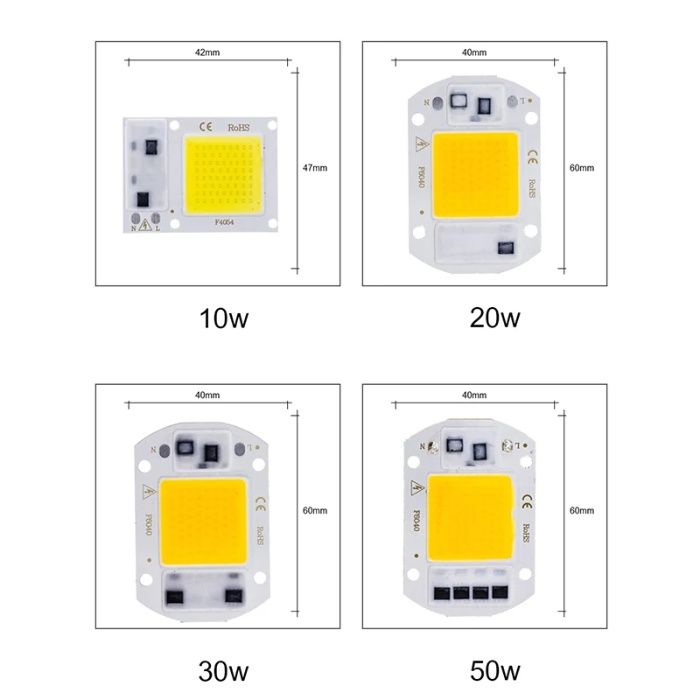 Светодиодная LED матрица на прожектор 5W 10W 12W 15W 20W 30W 50W фито!