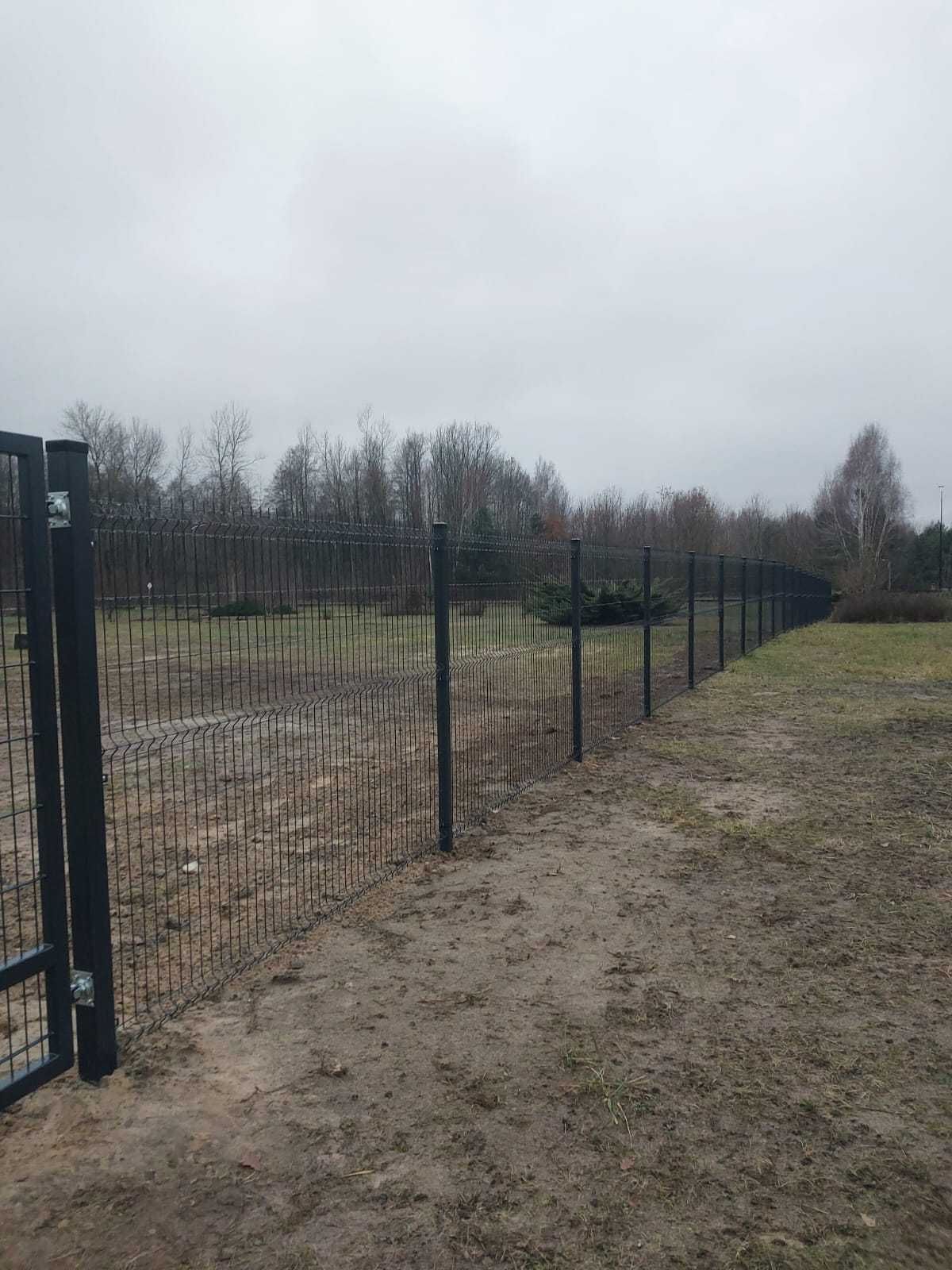 Panel ogrodzeniowy , ogrodzenie z paneli, słupki 60*40