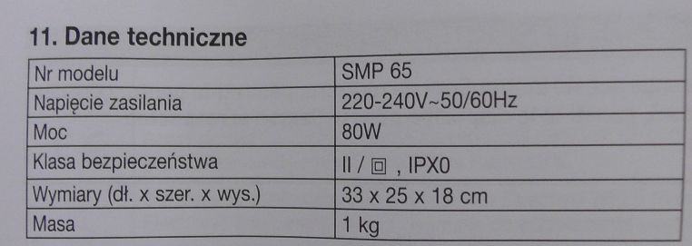 Parafiniarka Wanienka do Parafiny Sanitas SMP 65 + 900g parafiny
